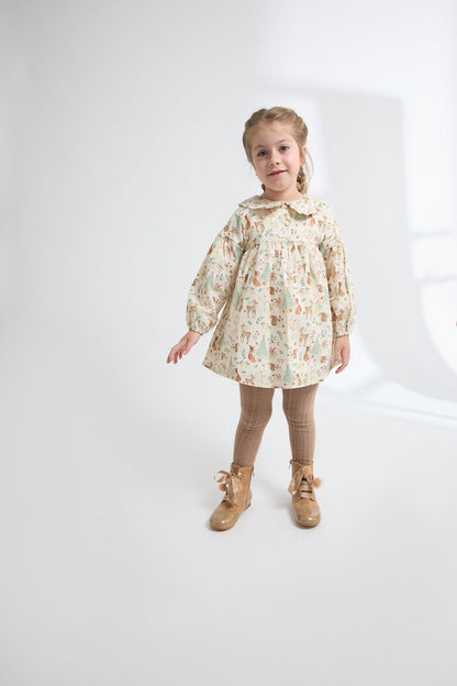 Vestido niña animalitos del bosque - Newness