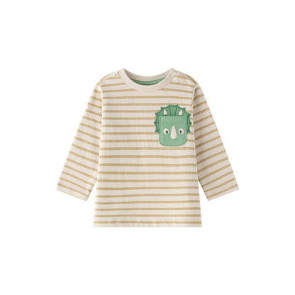 Camiseta rayas Dino de niño - Newness