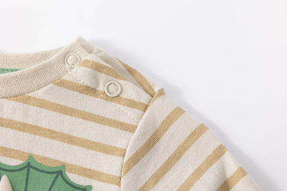 Camiseta rayas Dino de niño - Newness