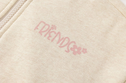 Sudadera niña rosa con bolsillos  - Newness