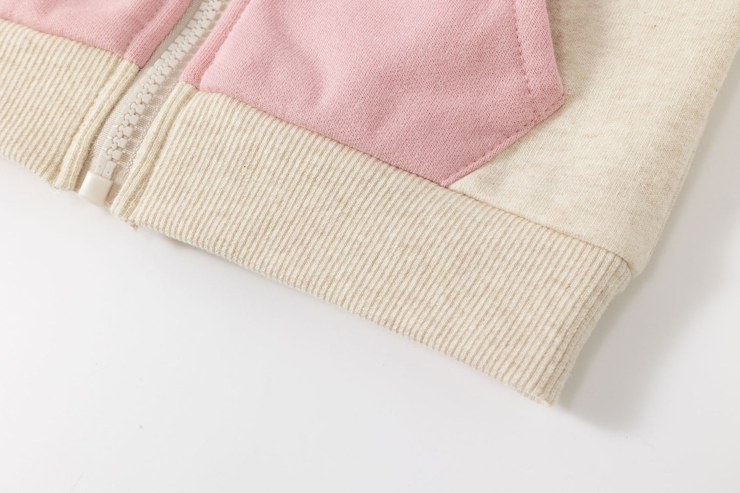 Sudadera niña rosa con bolsillos  - Newness