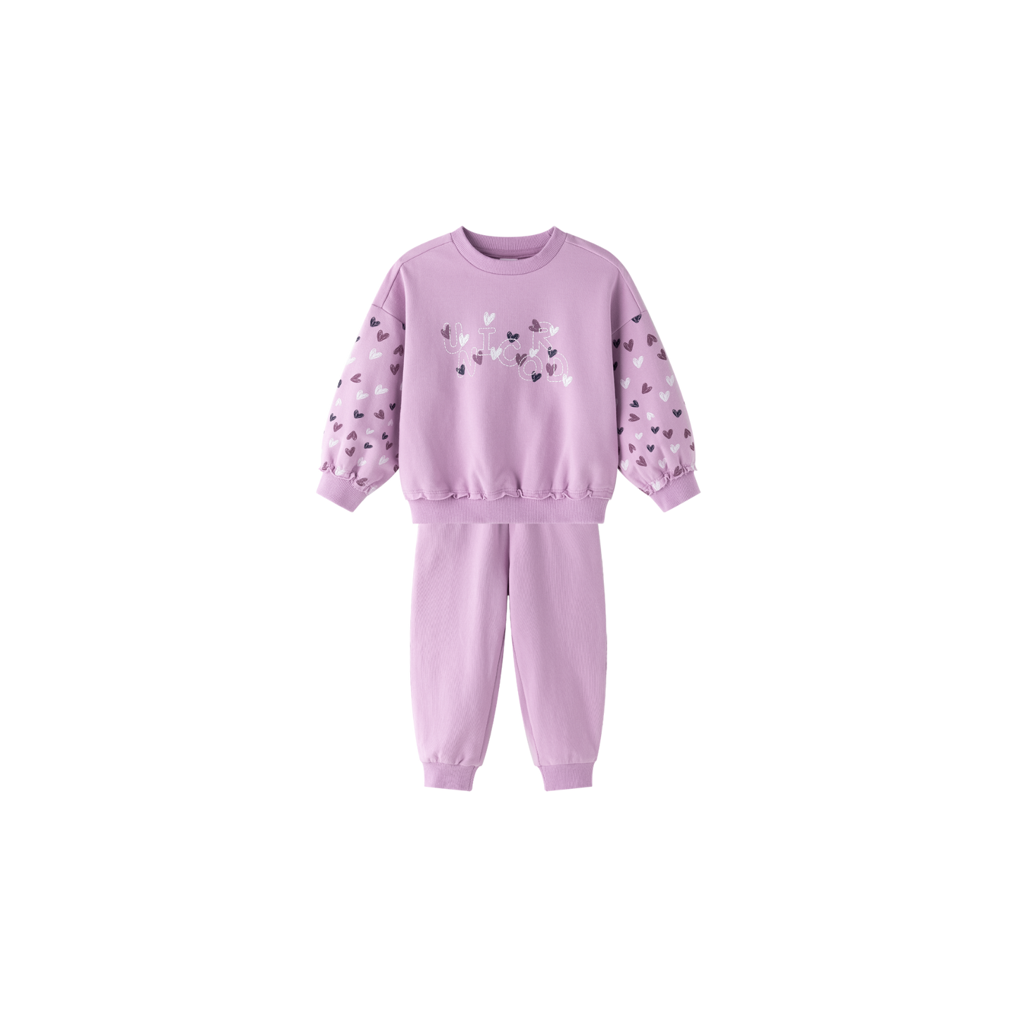 Chandal niña corazones en lila - Newness