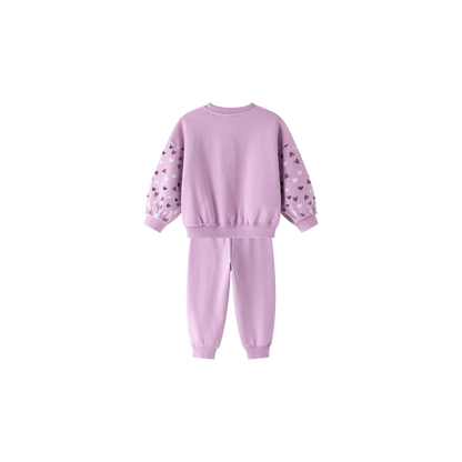 Chandal niña corazones en lila - Newness