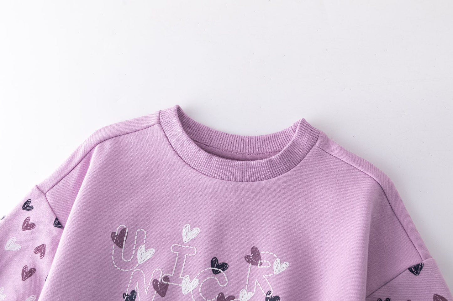 Chandal niña corazones en lila - Newness