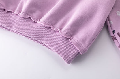 Chandal niña corazones en lila - Newness