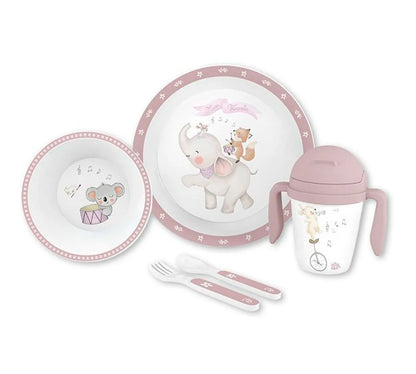 Vajilla 5 Piezas music elefante - Interbaby