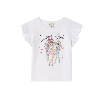 Camiseta de niña en blanco - Newness