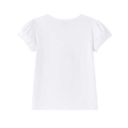 Camiseta niña blanca con glitter - Newness