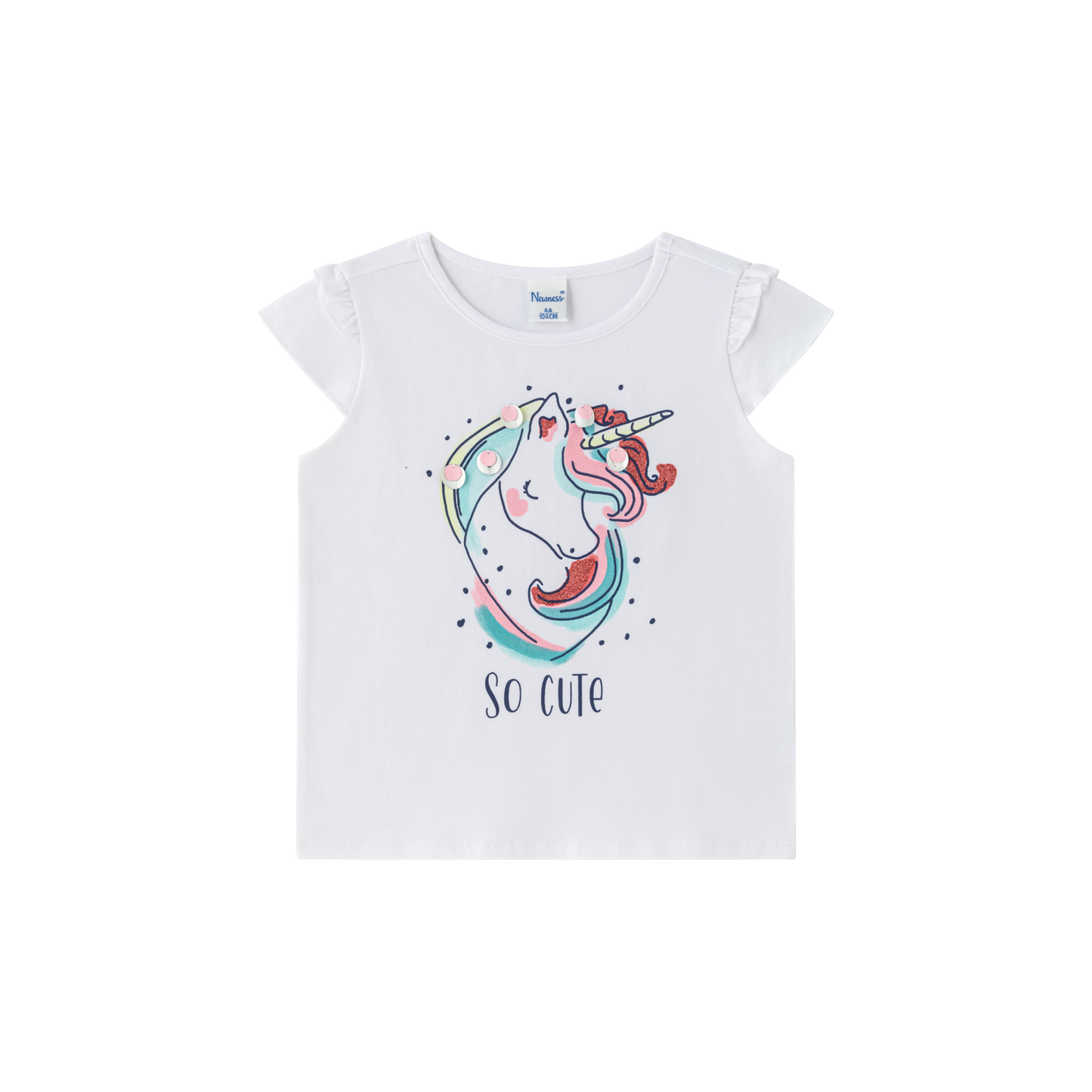 Camiseta de niña con estampado de unicornio - Newness