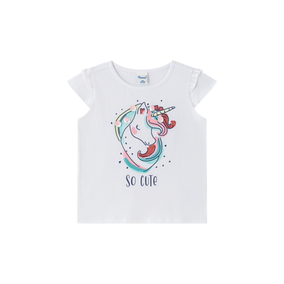 Camiseta de niña con estampado de unicornio - Newness