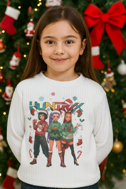 Camiseta navideña K-Pop en blanco - Pronta moda