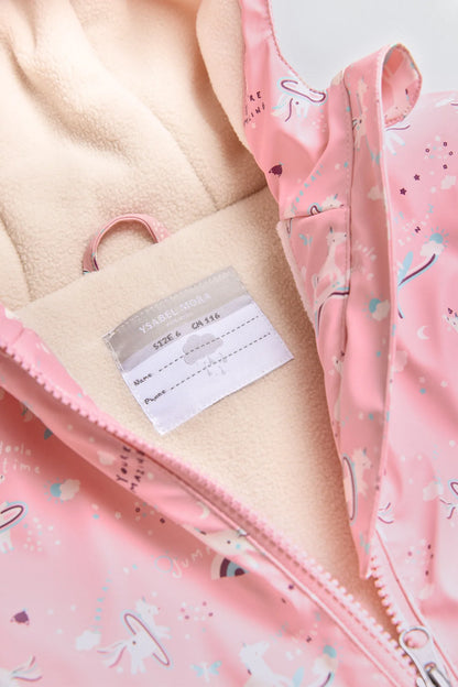 Chubasquero rosa de niña - Isabel Mora