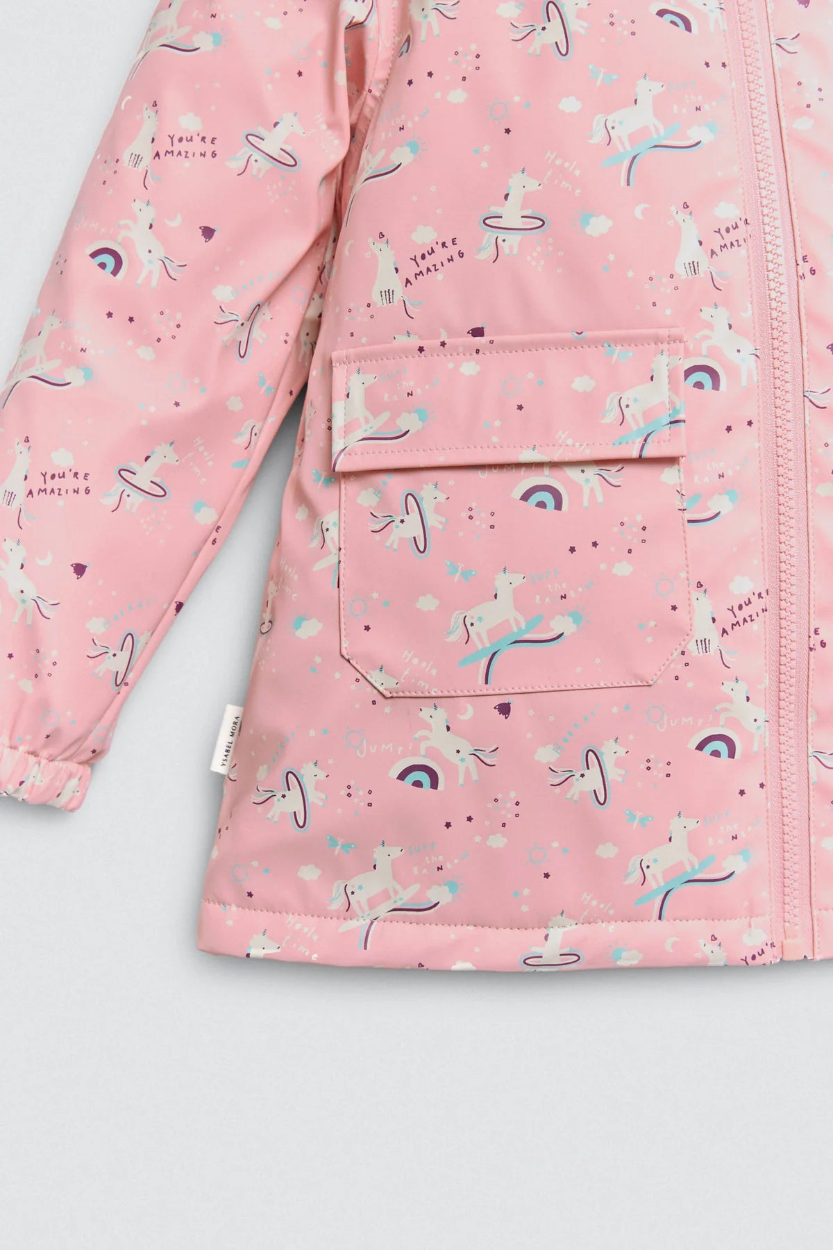 Chubasquero rosa de niña - Isabel Mora