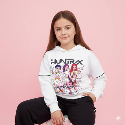 Chandal niña con sudadera blanca K- Pop - Pronta Moda