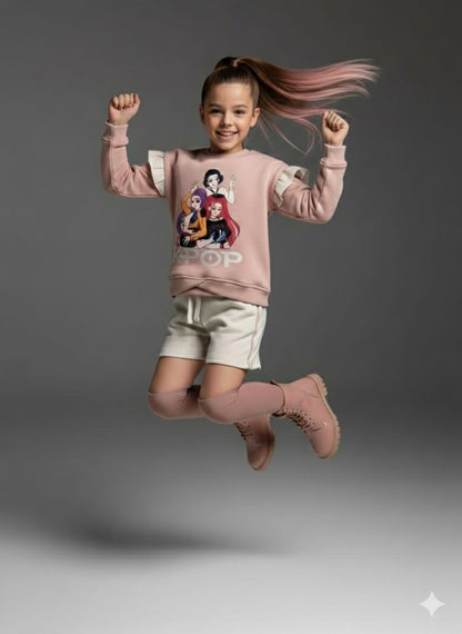 Conjunto con short K- Pop - Pronta Moda