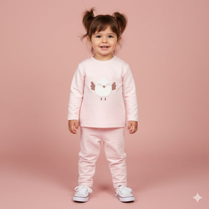 Chanda en rosa pollito blanco bebé - Pequeños Piratas