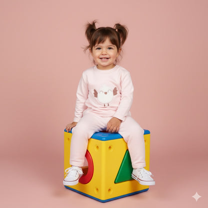 Chanda en rosa pollito blanco bebé - Pequeños Piratas