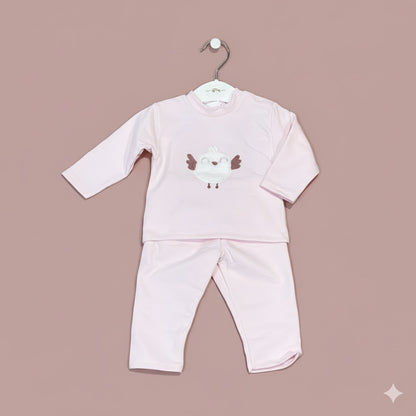 Chanda en rosa pollito blanco bebé - Pequeños Piratas