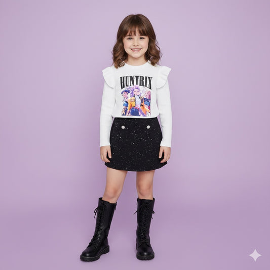 Conjunto falta pantalón K-pop - Pronta Moda