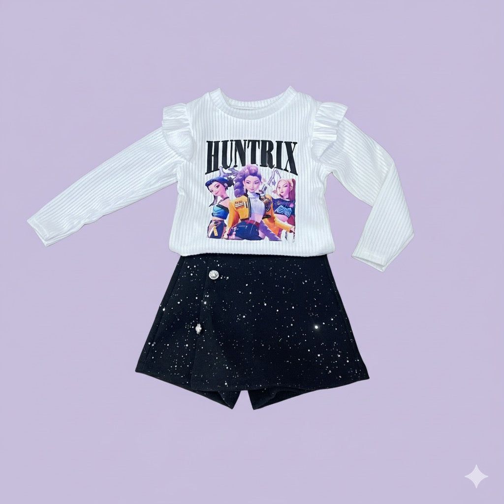 Conjunto falta pantalón K-pop - Pronta Moda