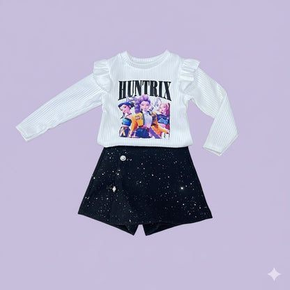 Conjunto falta pantalón K-pop - Pronta Moda