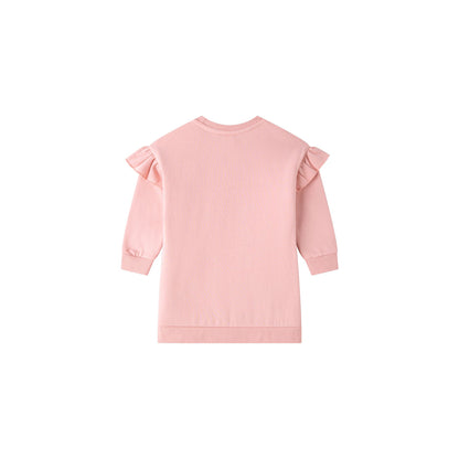 Vestido de niña en rosa con unicornio - Newness invierno 2024