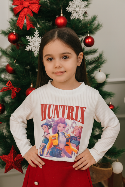 Conjunto falta pantalón en rojo K-pop - Pronta Moda