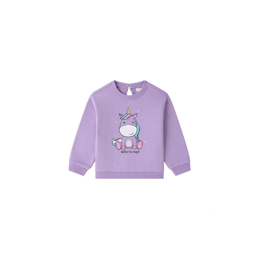 Sudadera bebé unicornio en lila - Newness invierno