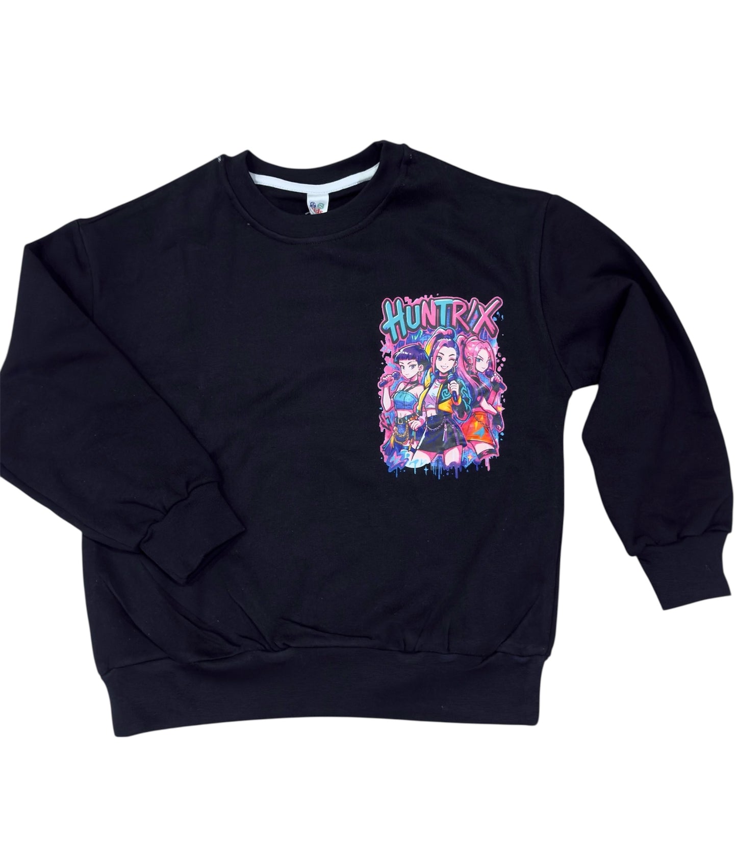 Sudadera negra unisex, de K-Pop - Pronta moda