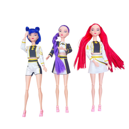 Muñecas K-Pop Hunters con 🎼música 🎼Golden con ropa Blanca