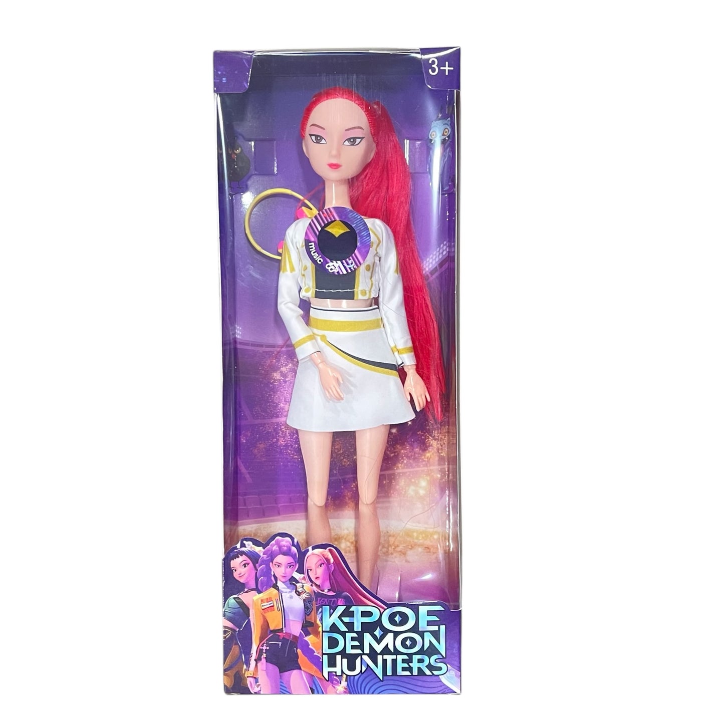 Muñecas K-Pop Hunters con 🎼música 🎼Golden con ropa Blanca