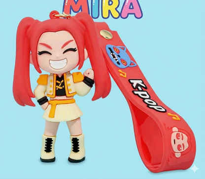 Llaveros Rumi, zoey, Mira de las guerreras K-Pop