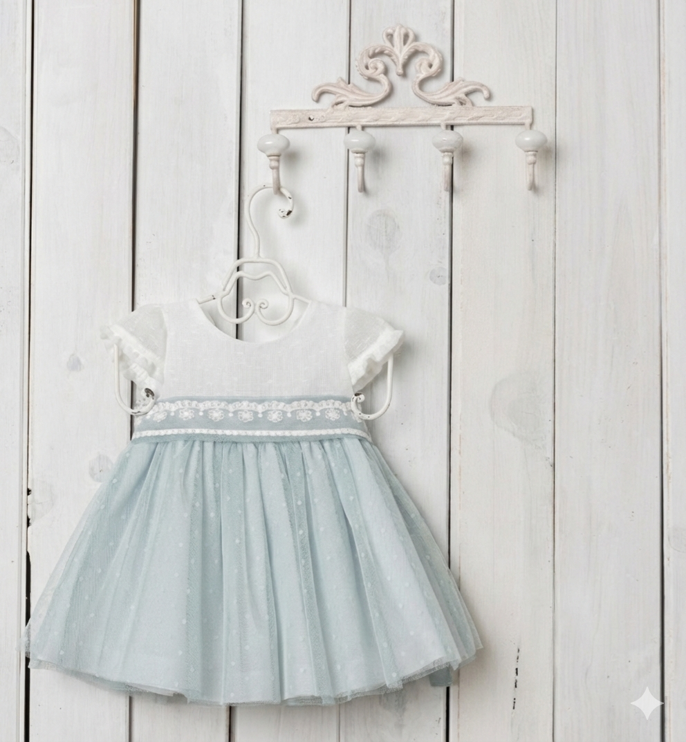 Vestido Hortensia niña bebé   - Basmarti 2026