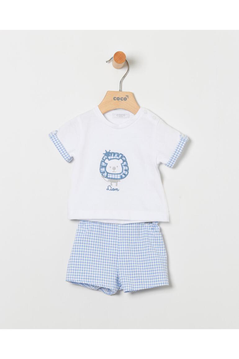 Conjunto niño camiseta León azul - Coco Acqua 2025