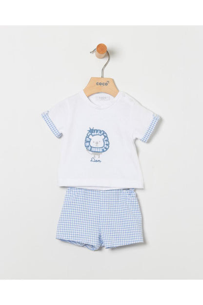 Conjunto niño camiseta León azul - Coco Acqua 2025