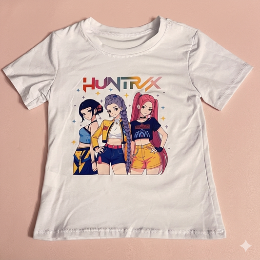 Camiseta manga corta en blanco k-Pop - Pronta moda
