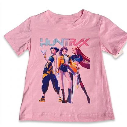 Camiseta manga corta en rosa k-Pop - Pronta moda