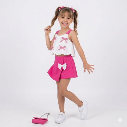 Conjunto niña lazos - Pronta Moda