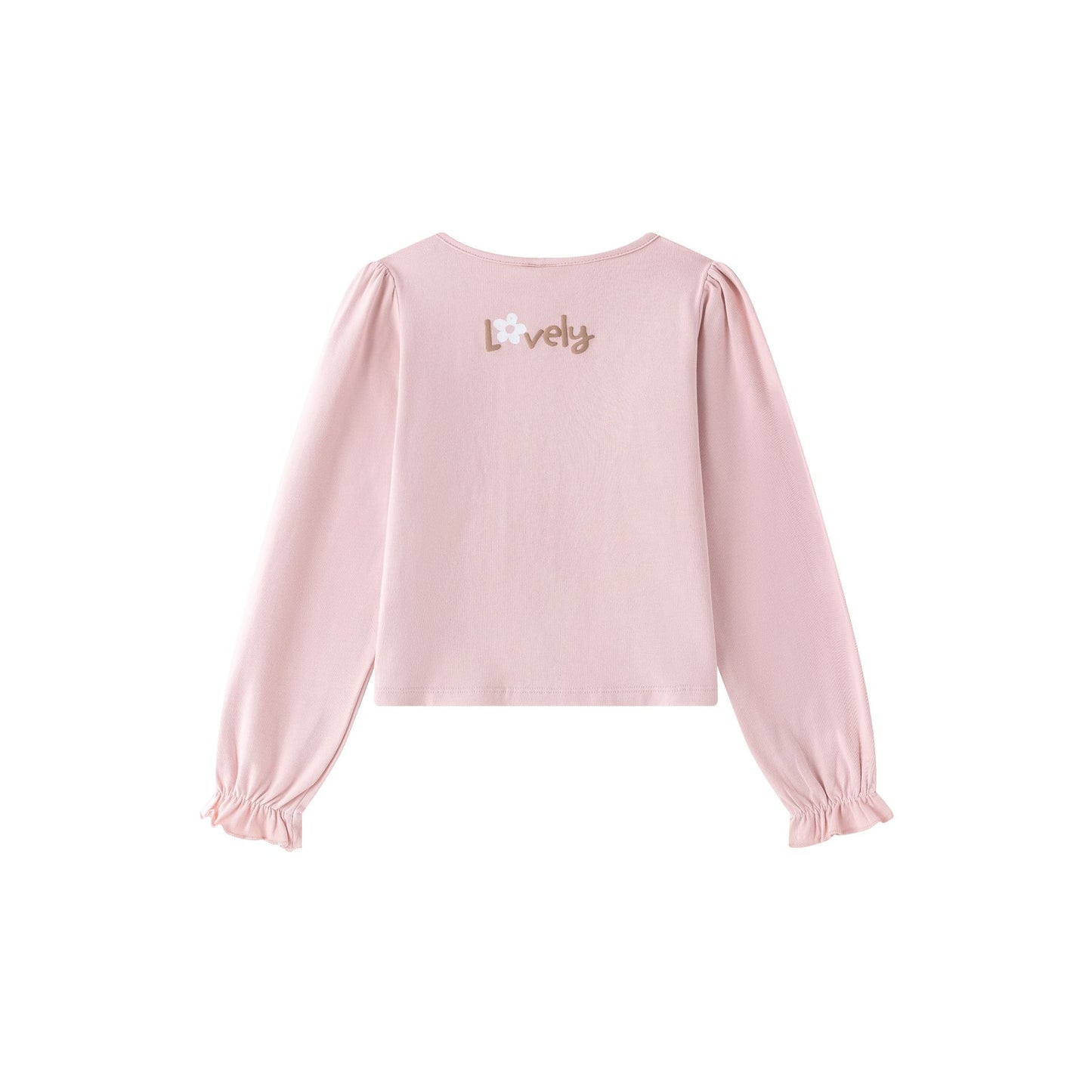 Camiseta niña rosa con zorrito con flores - Newness