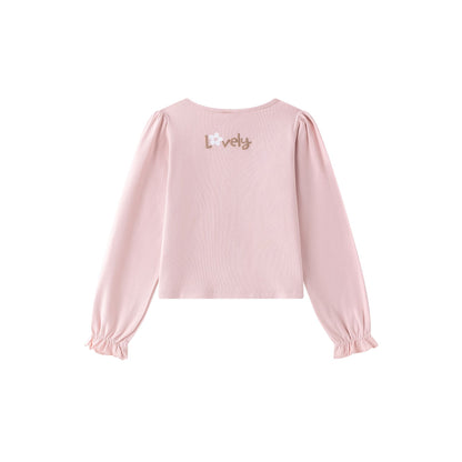 Camiseta niña rosa con zorrito con flores - Newness