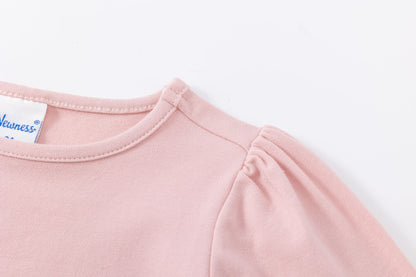Camiseta niña rosa con zorrito con flores - Newness