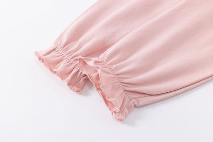 Camiseta niña rosa con zorrito con flores - Newness