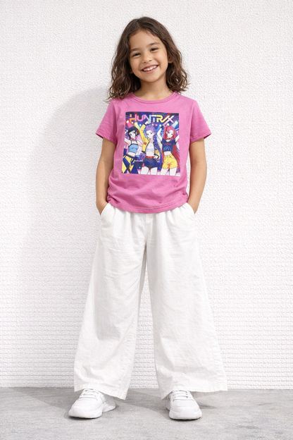 Camiseta manga corta en fucsia Huntrix - Pronta moda