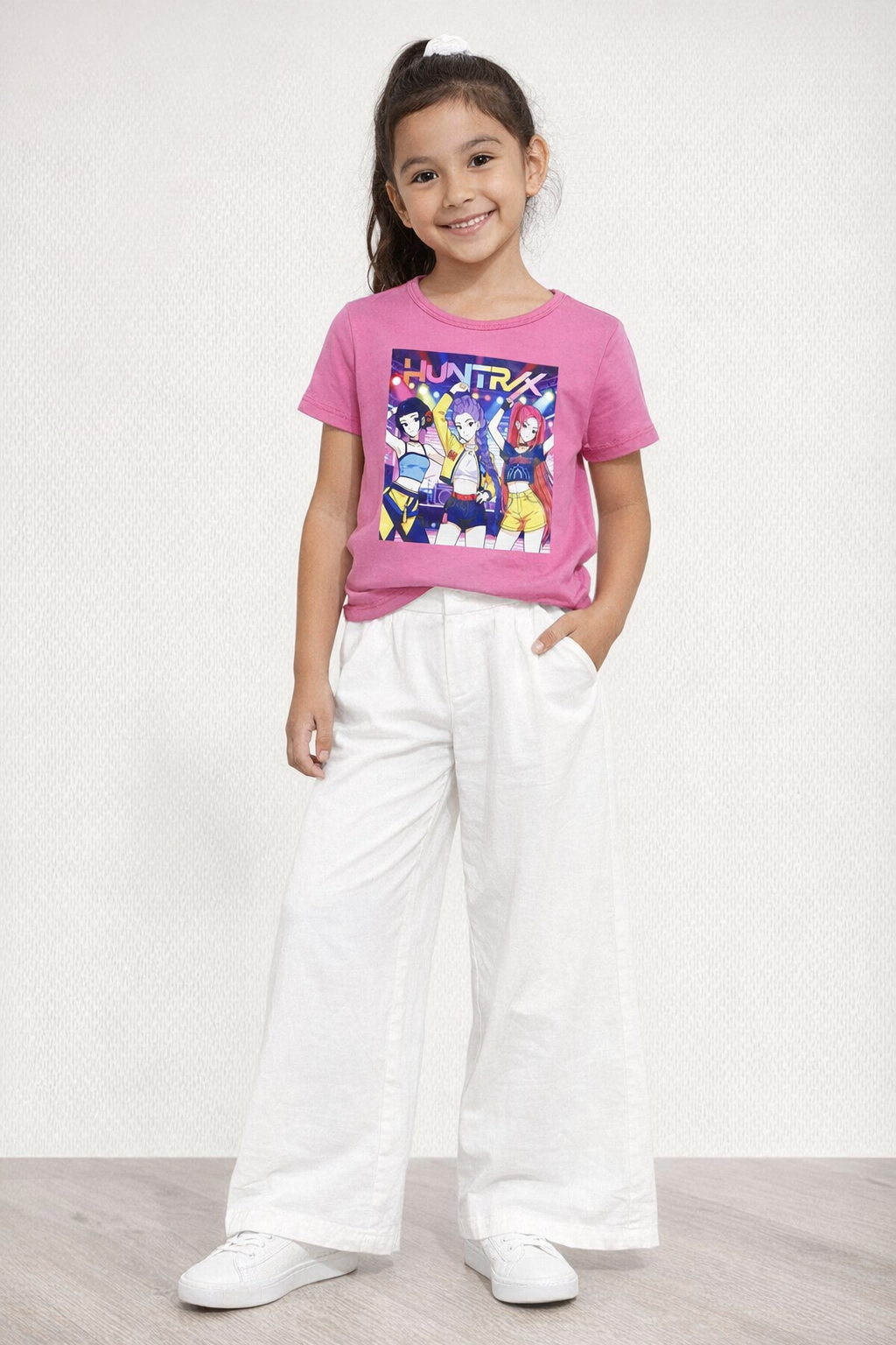 Camiseta manga corta en fucsia Huntrix - Pronta moda
