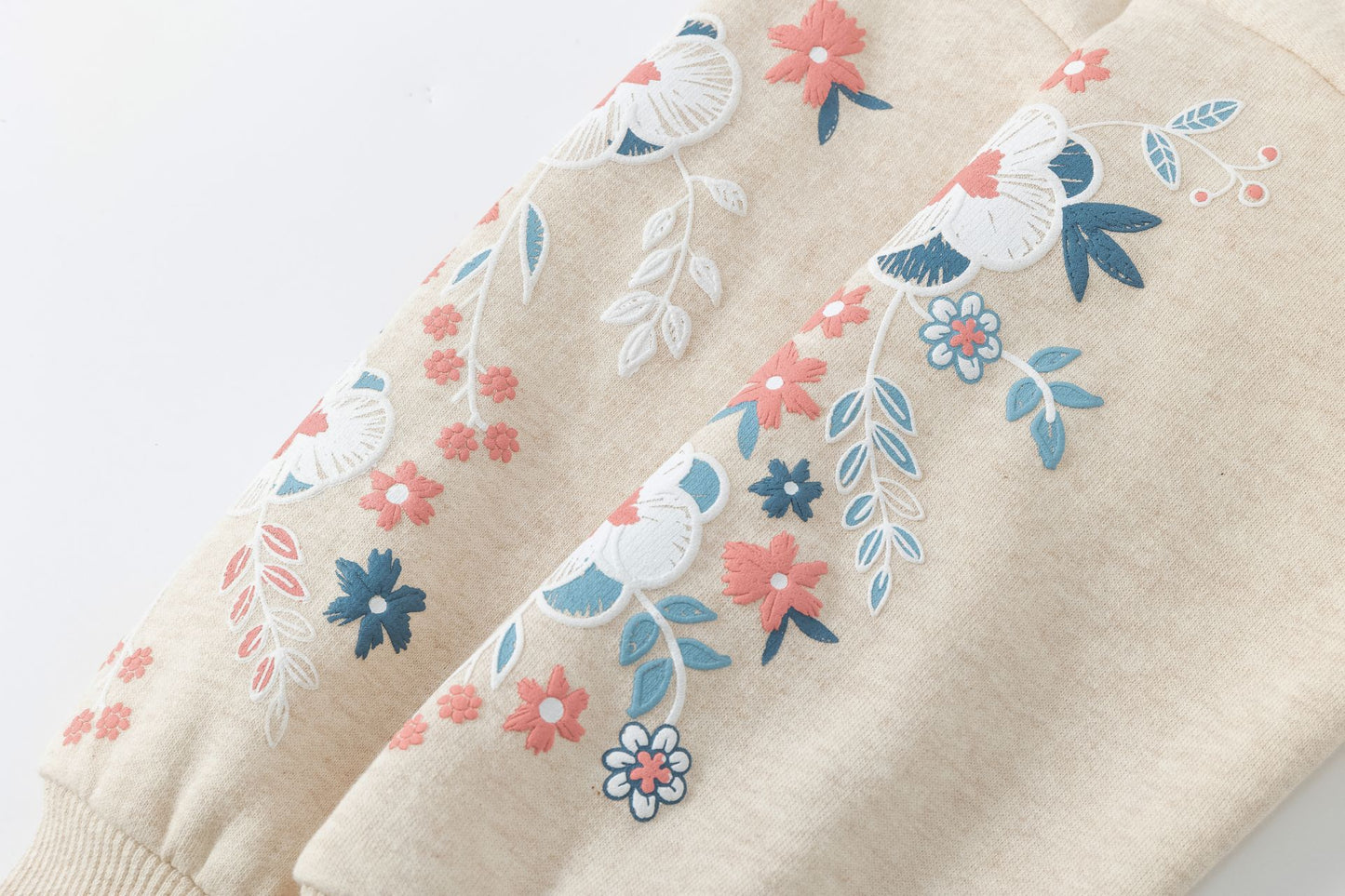 Sudadera niña con flores en manga - Newness invierno