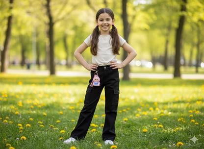 Pantalón vaquero negro con bolsillos - pronta moda