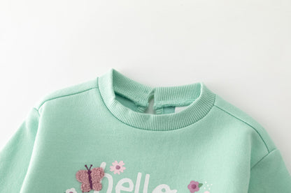 Sudadera bebé en verde agua - Newness invierno