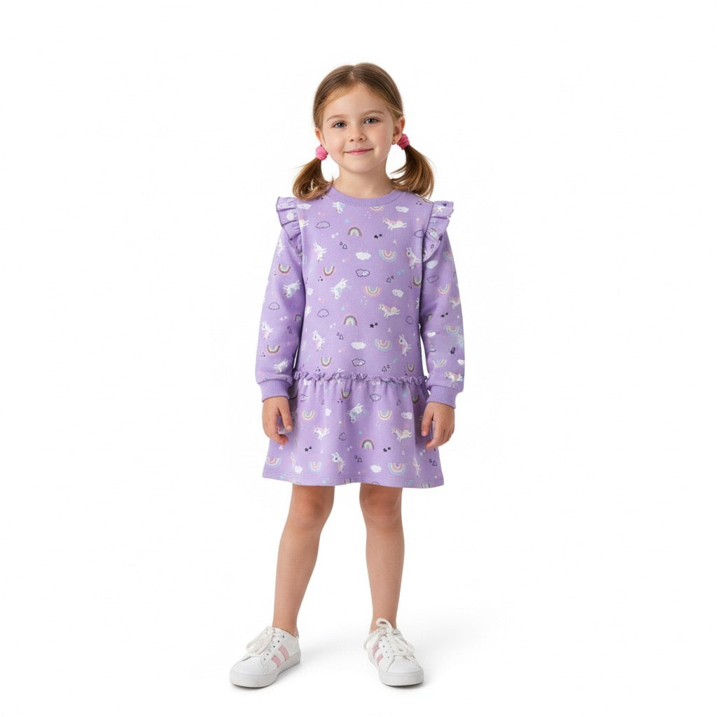 Vestido unicornio morado - Newness invierno 2024