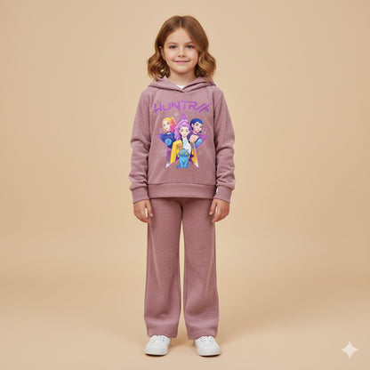 Chandal de niña micropana K- Pop rosa viejo  - Pronta Moda