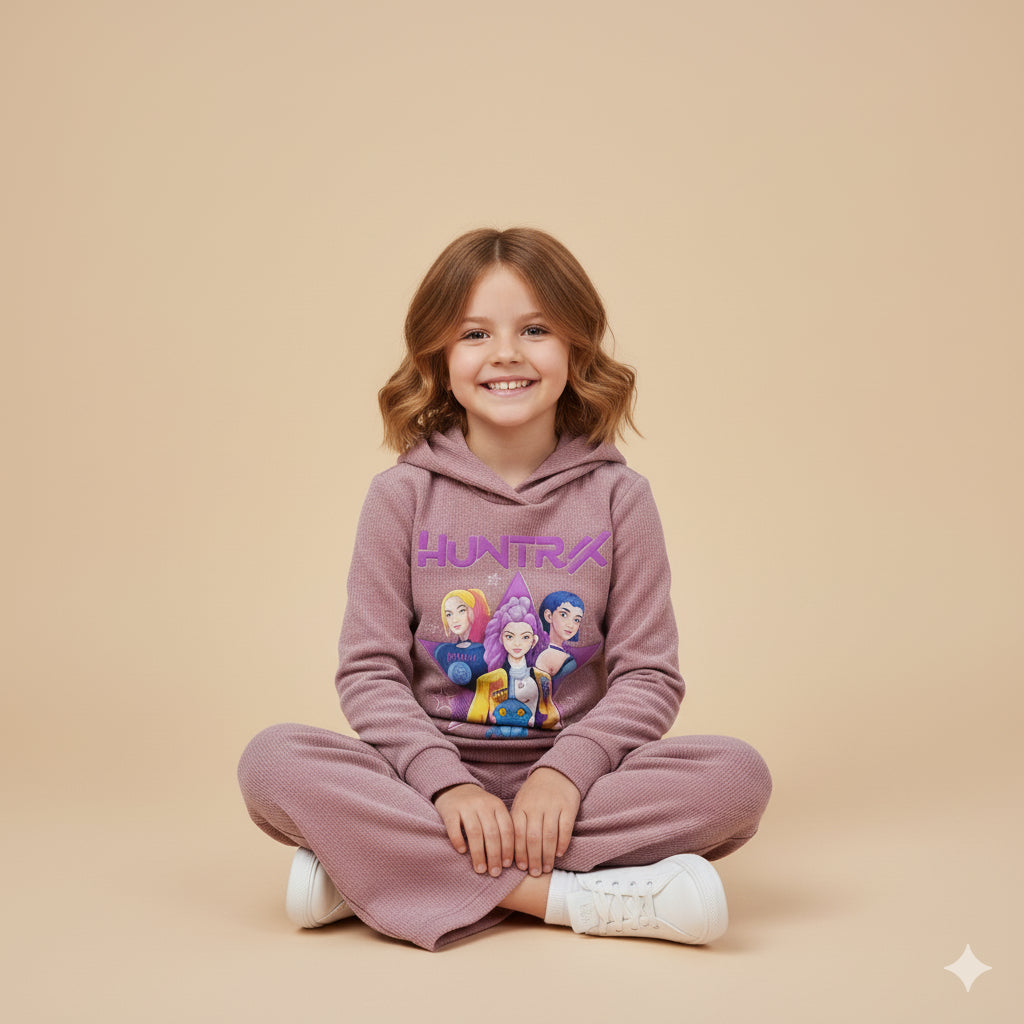 Chandal de niña micropana K- Pop rosa viejo  - Pronta Moda